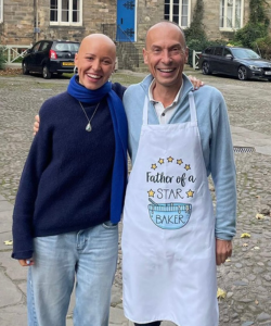 Jolyon Mitchell and Jasmine Mitchell after Jasmine won the Great British Bake Off