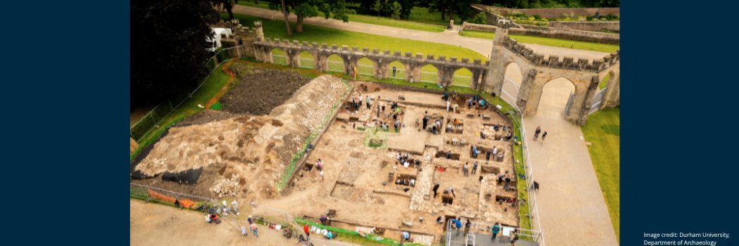 Archaeological excavations at Auckland Palace in Bishop Auckland, England.