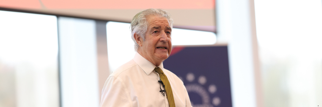 Dr Tony Juniper CBE speaking at the Coimbra Group Climate Symposium at Durham University.
