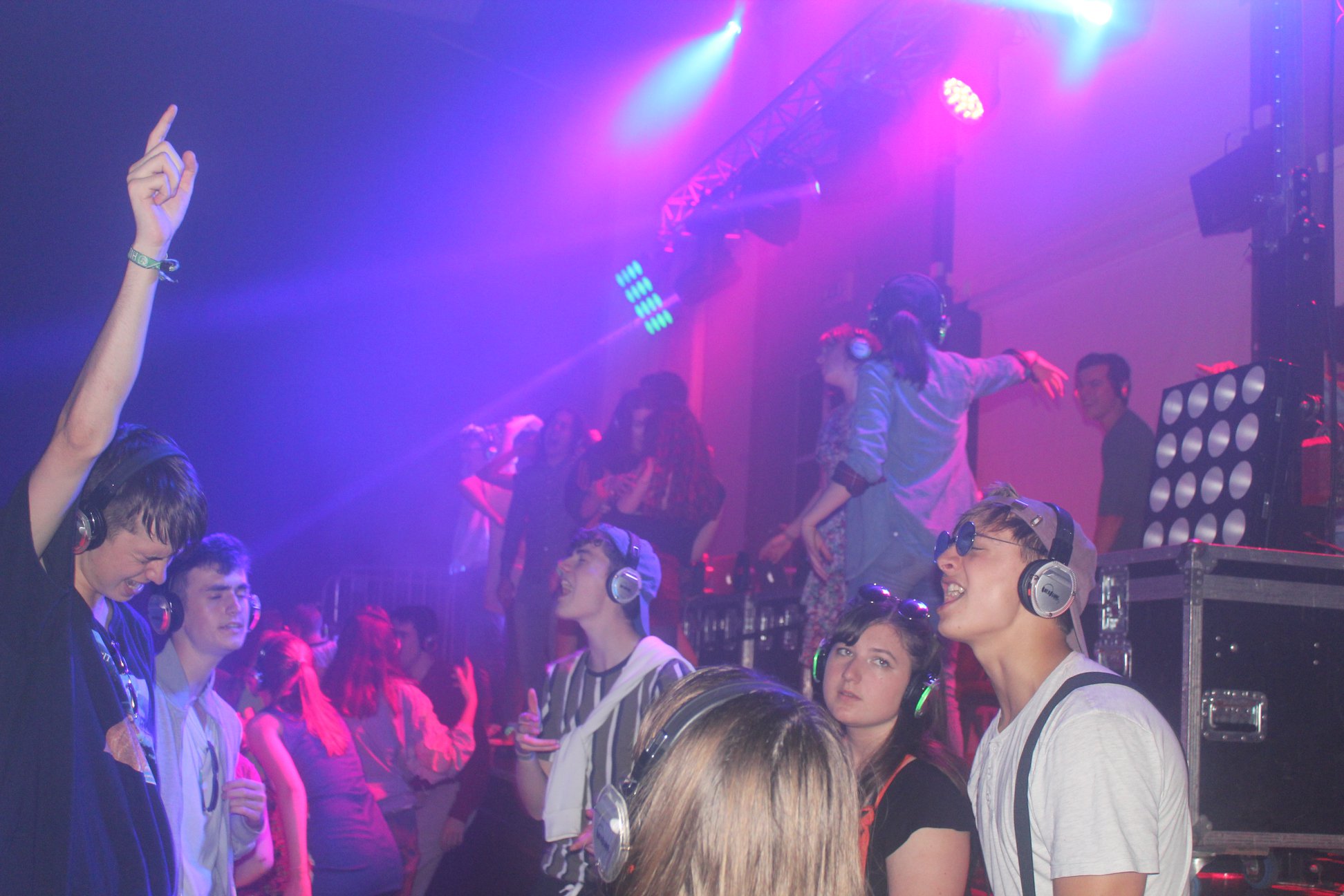 Silent disco at Caedmon