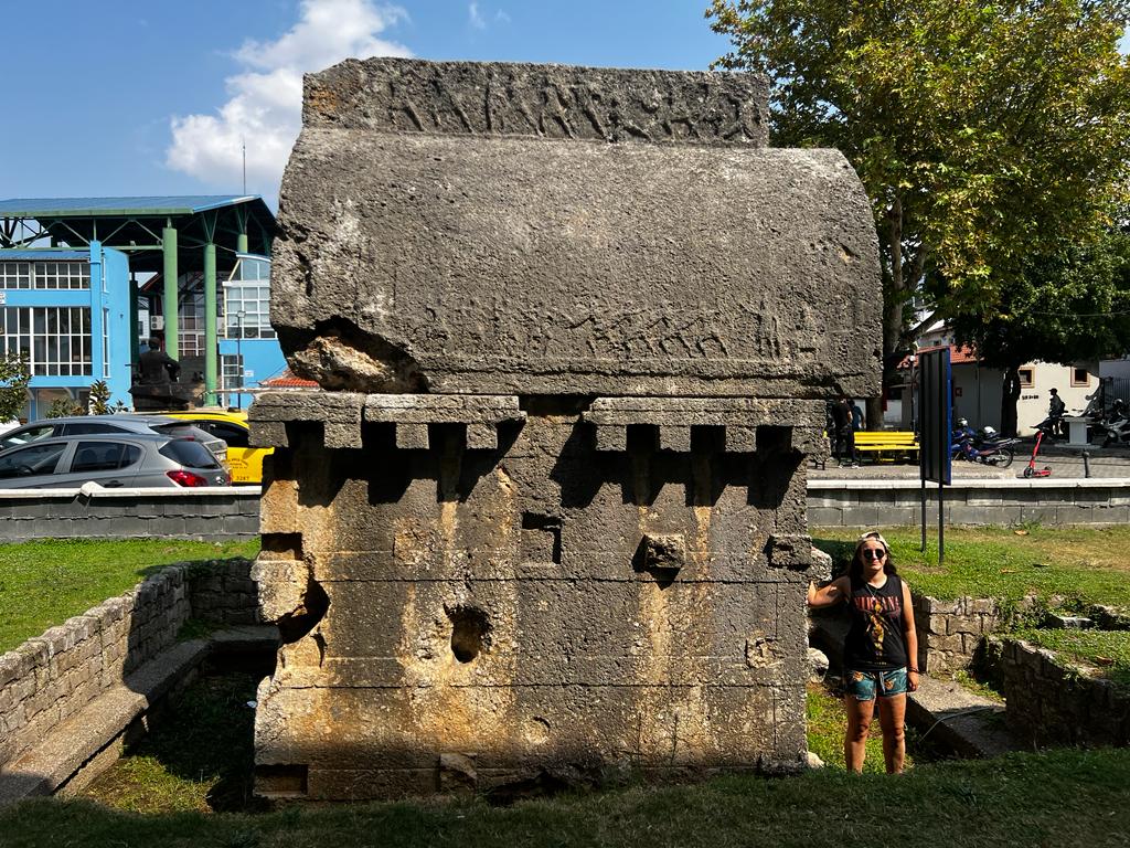 Lycian 'sarcophagus' in Fethiye, ancient Telmessos, Türkiye
