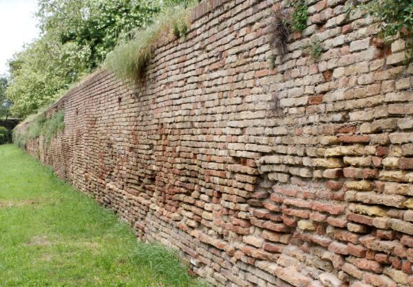 Section of city wall in Ravenna