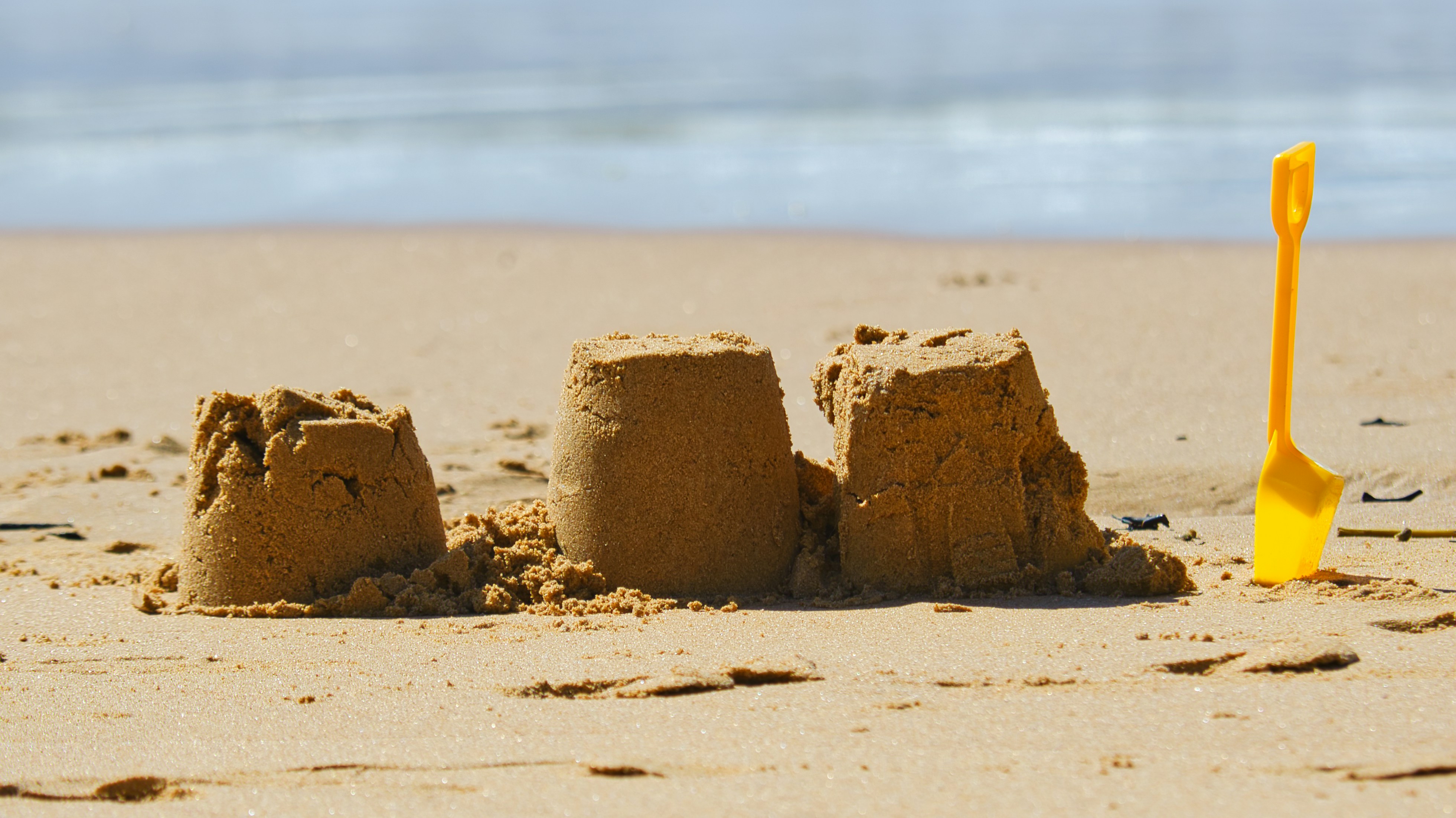 Sandcastle on the beach