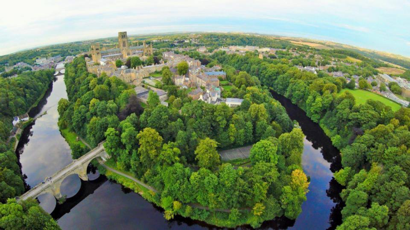 Aerial shot of Durham peninsula