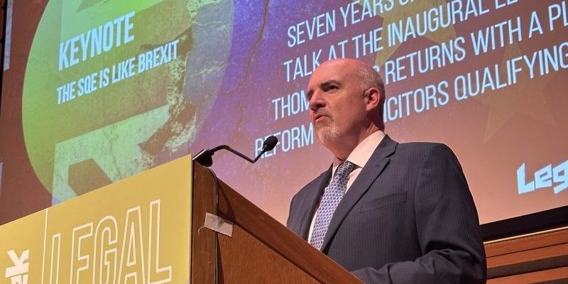 Thom Brooks speaking at LegalEdCon 2025