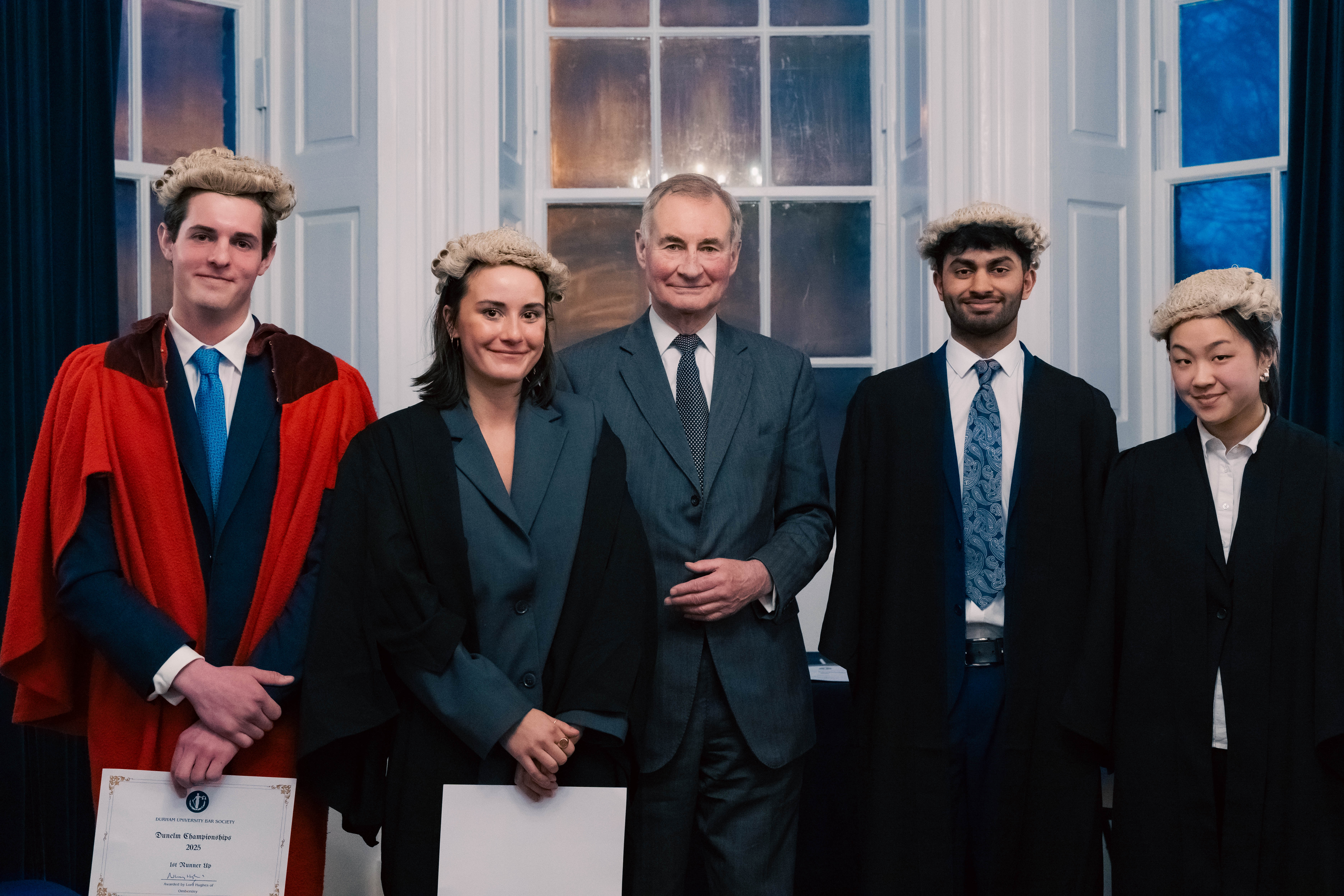 from left to right: Duncan Roesser, Celina Barton, Lord Hughes, Shray Modi, Soryoung Han