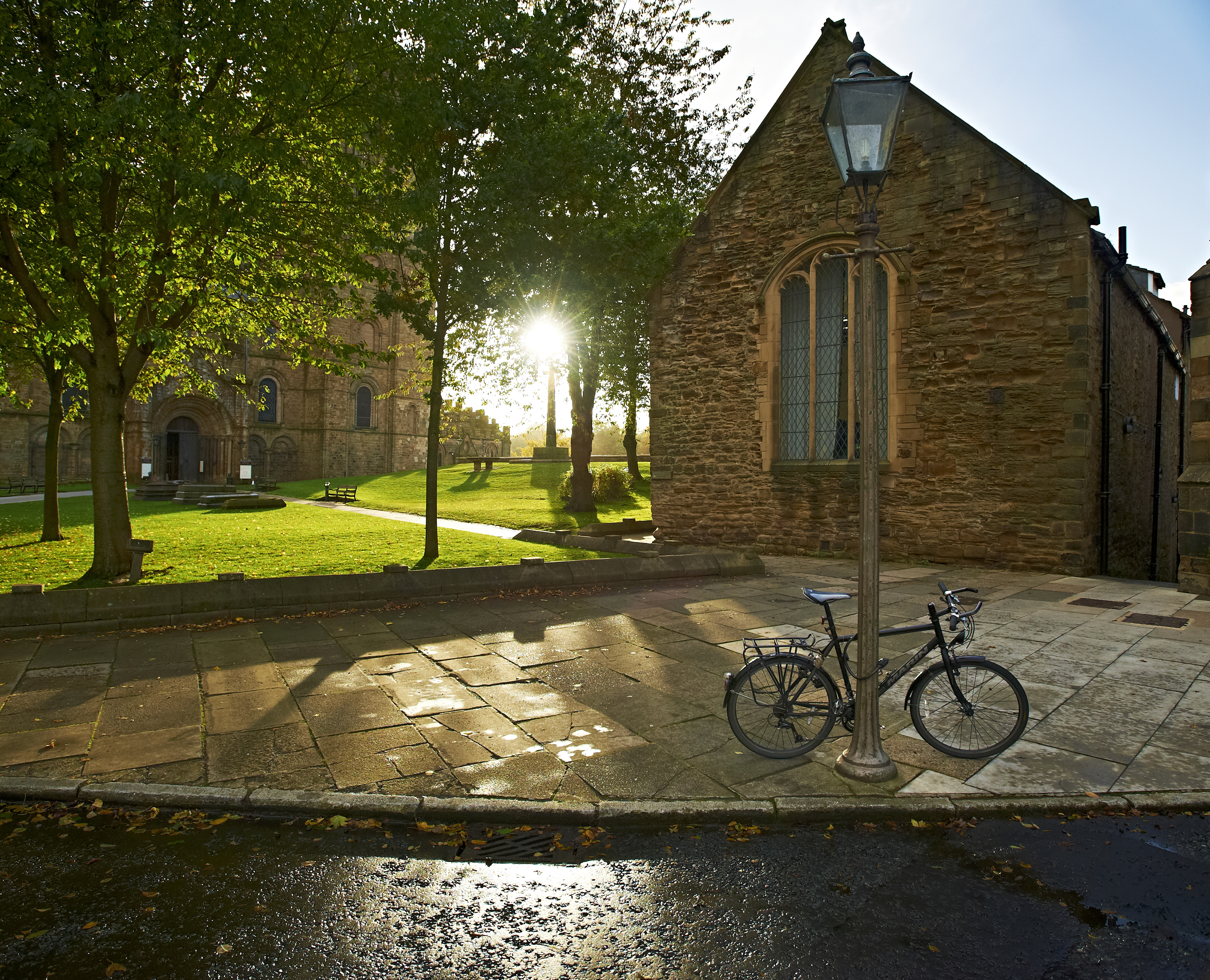The Music Department on Palace Green with Durham Cathedral in the background