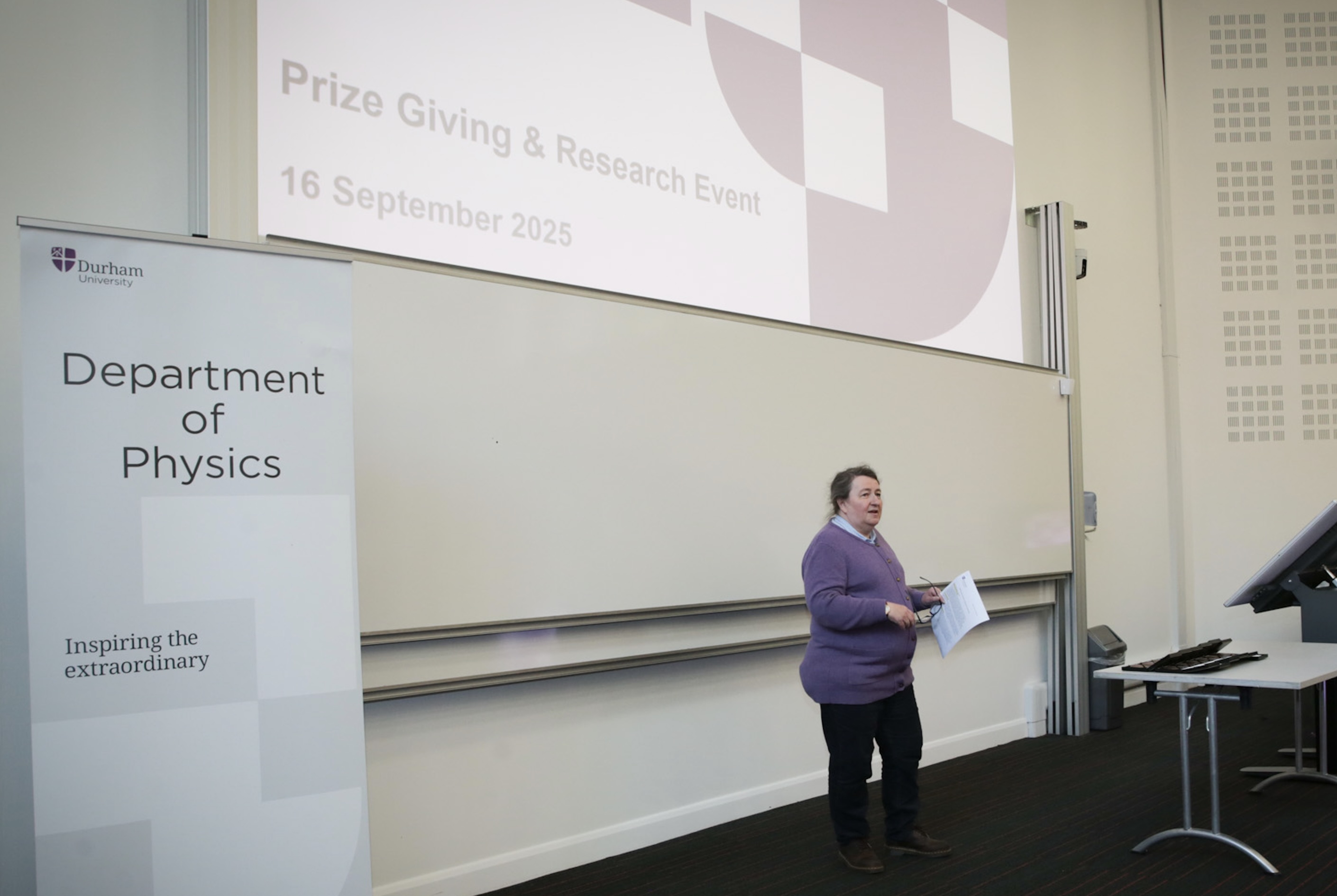 Paula Chadwick at a prizegiving event