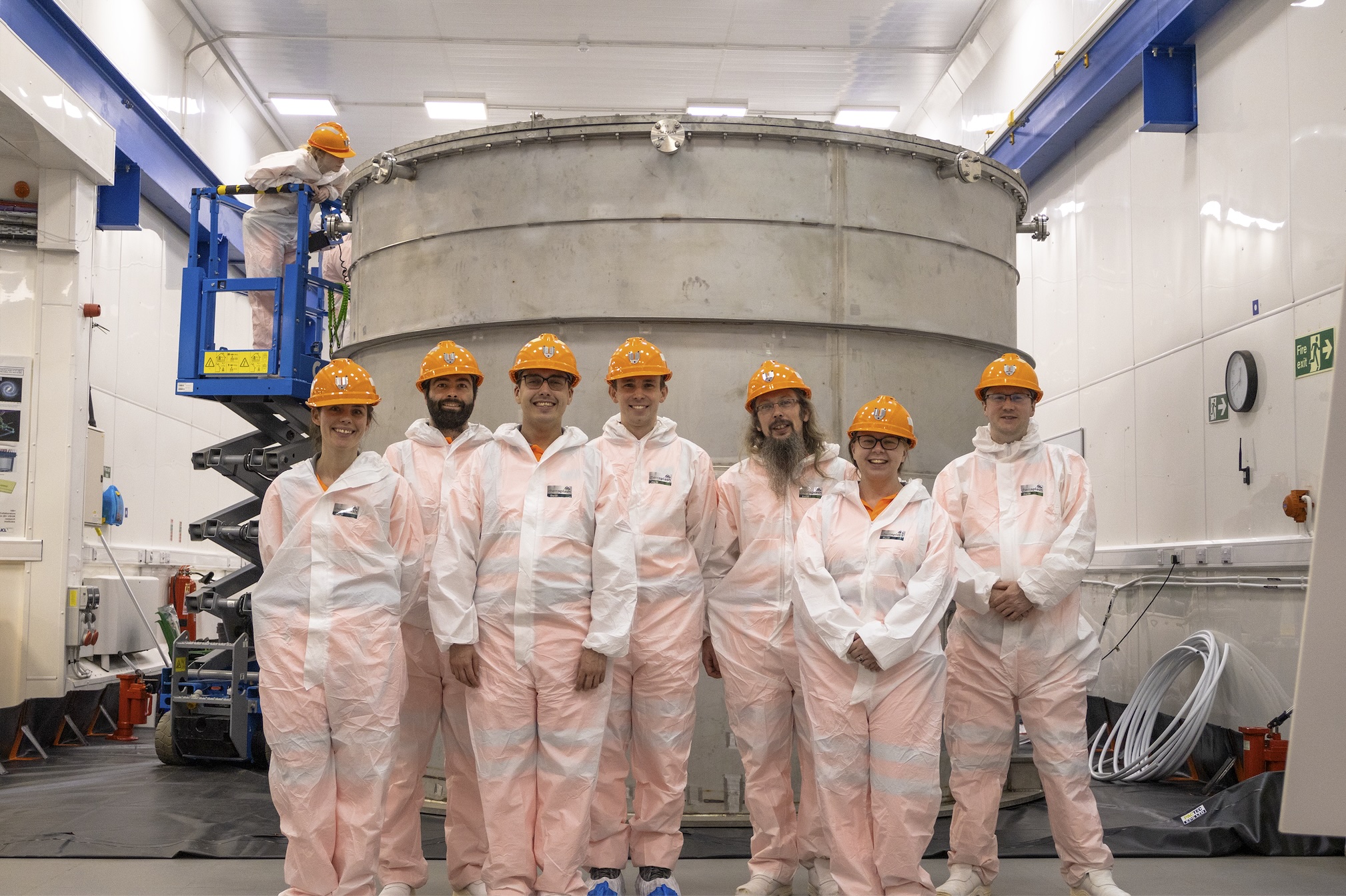 Durham University team visiting Boulby Underground Laboratory