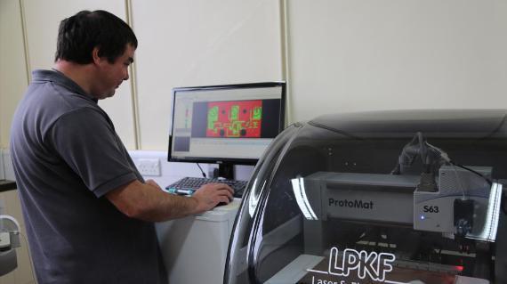 ESS Operator working with equipement