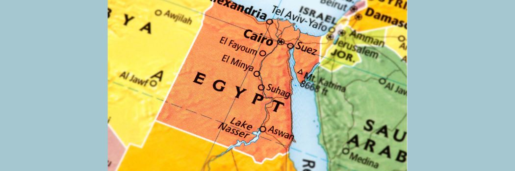 Map location of Egypt