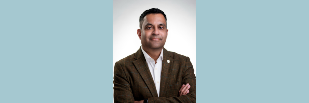 Professor Kieran Fernandes is pictured on a white background