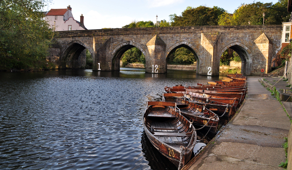 Boats moored outside Browns Boathouse