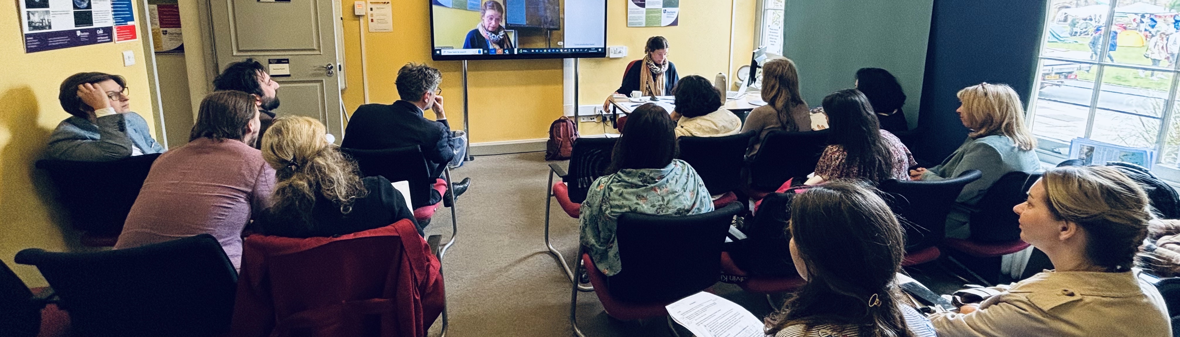 Rebecca Clifford speaking at the Institute of Advanced Study, 2024