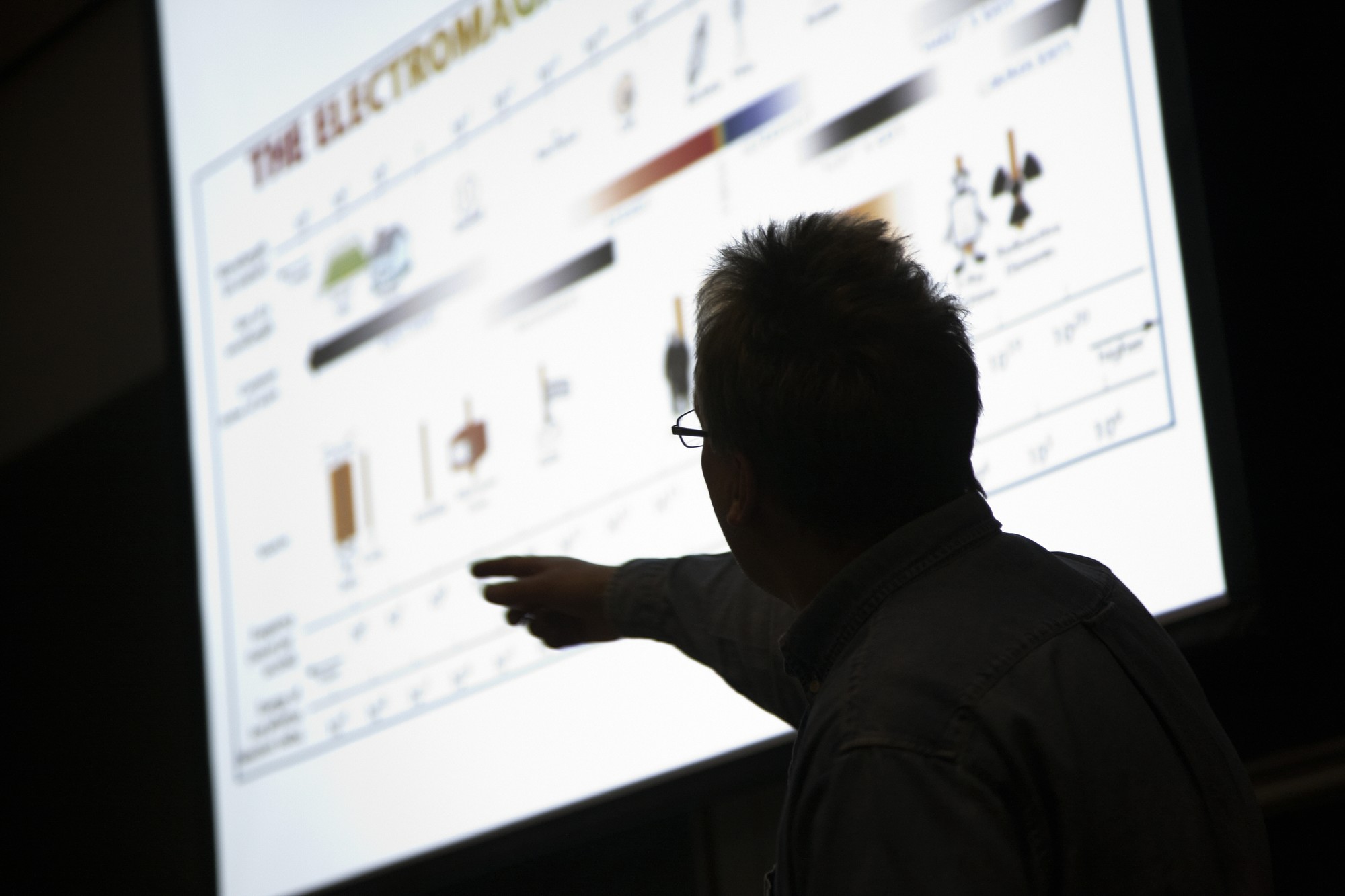 A professor giving a lecture