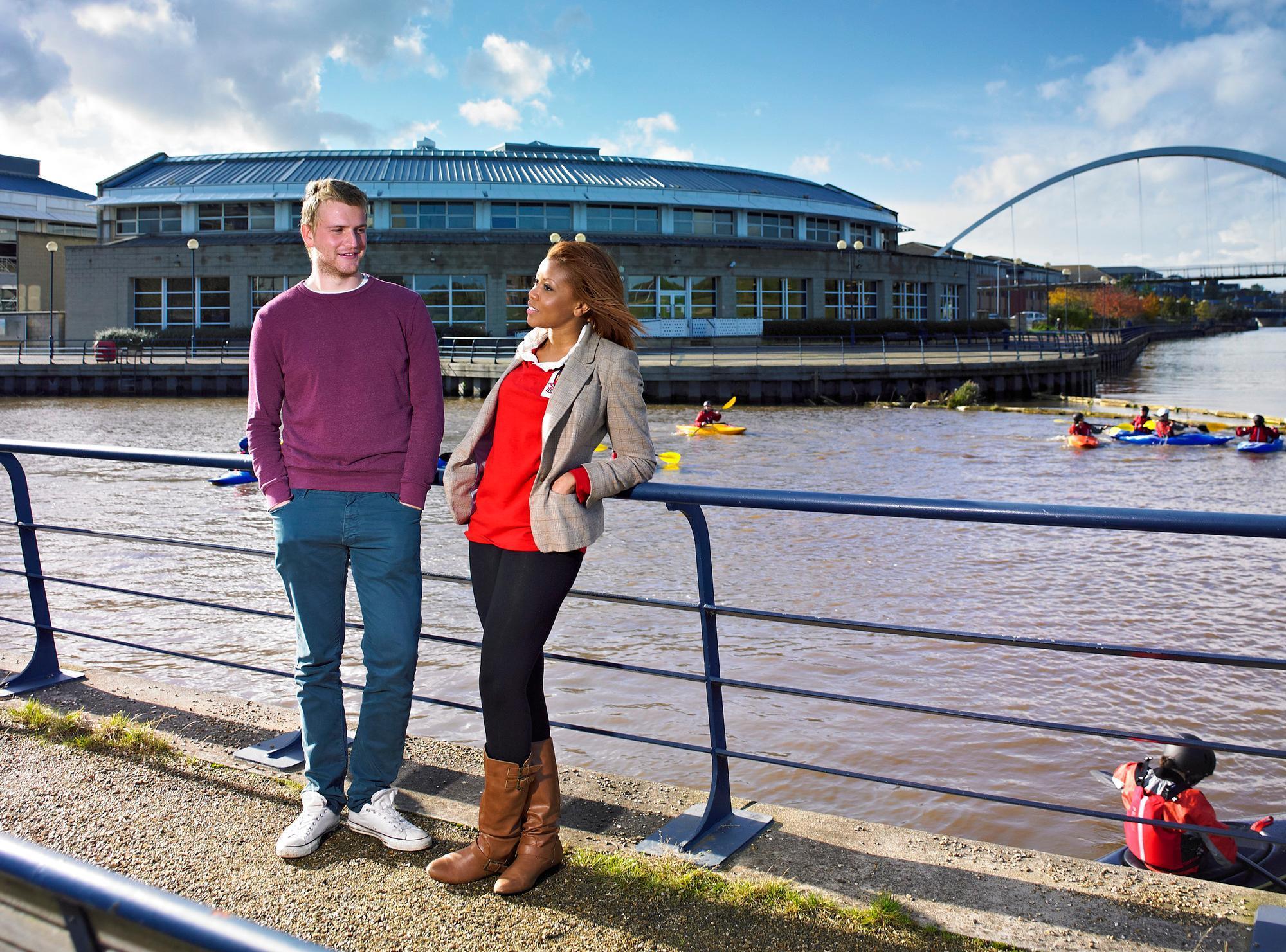 Students at Queen's Campus